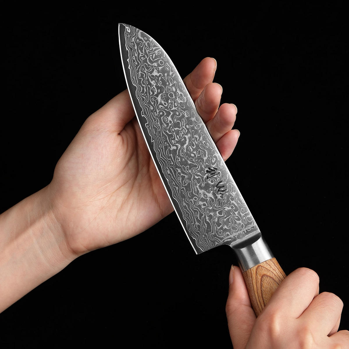 MESSERSET 5-TEILIG 8–20 cm - Braun, Holz/Metall - Wakoli