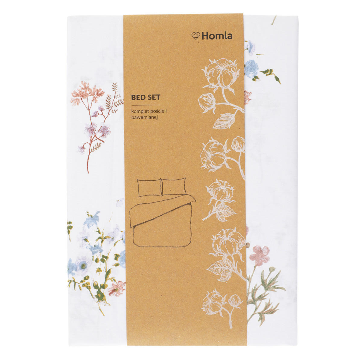 BETTWÄSCHE Fern 200/220 cm - Multicolor/Weiß, Textil (220/200cm) - Homla
