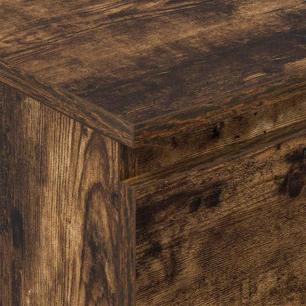 SIDEBOARD mit 4 Schubladen 60/35/98,5 cm aus Holzwerkstoff Räuchereiche Dekor - Dunkelbraun, Holz (60/98.5/35cm) - vidaXL