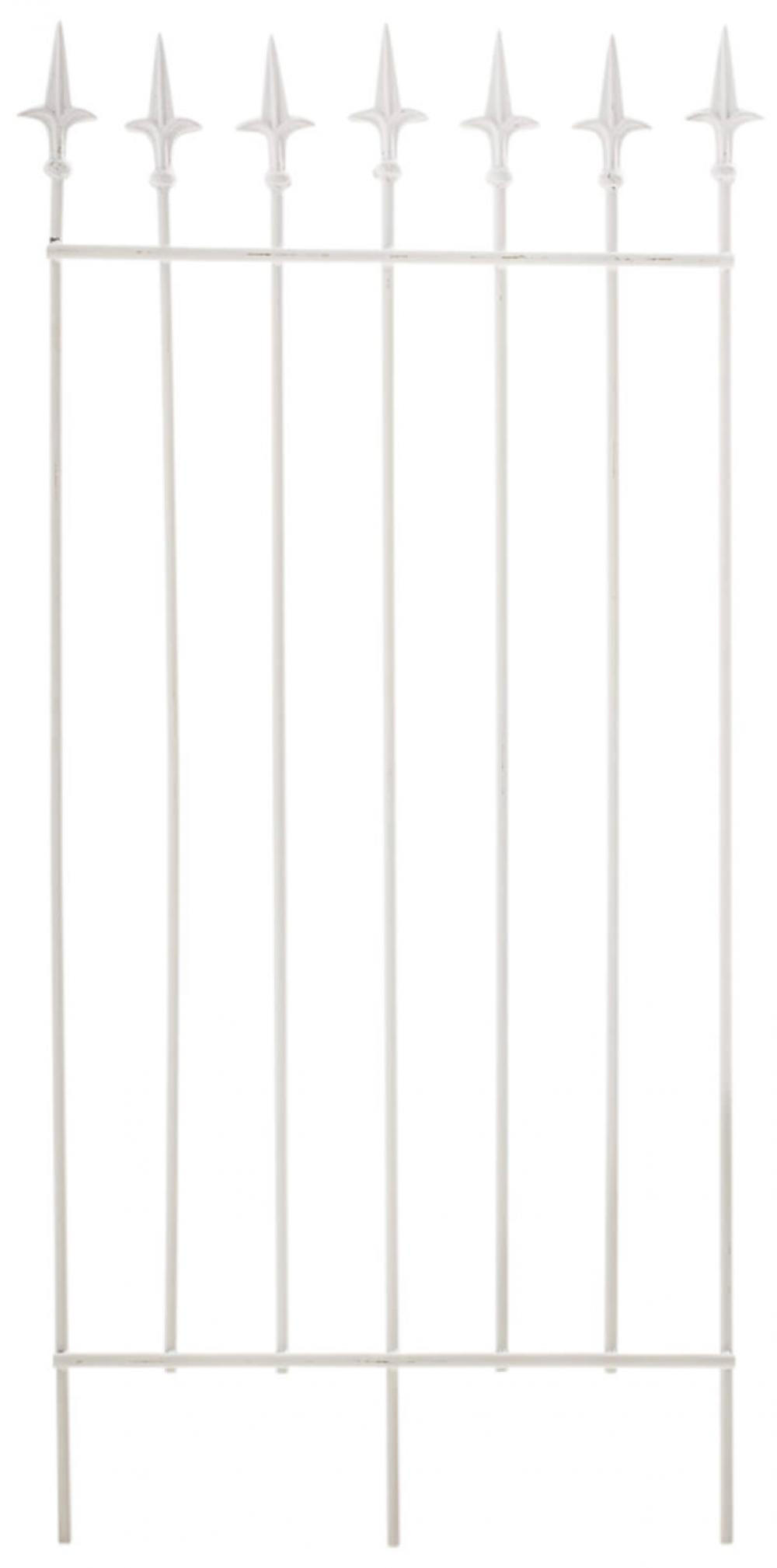 RANKGITTER 2er Set Metall weiß - Weiß, Metall (50/100/0.7cm) - CLP