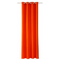 ÖSENVORHANG DOVE Blickdicht - Orange, Textil (140/0.5/245cm) - Tom Tailor