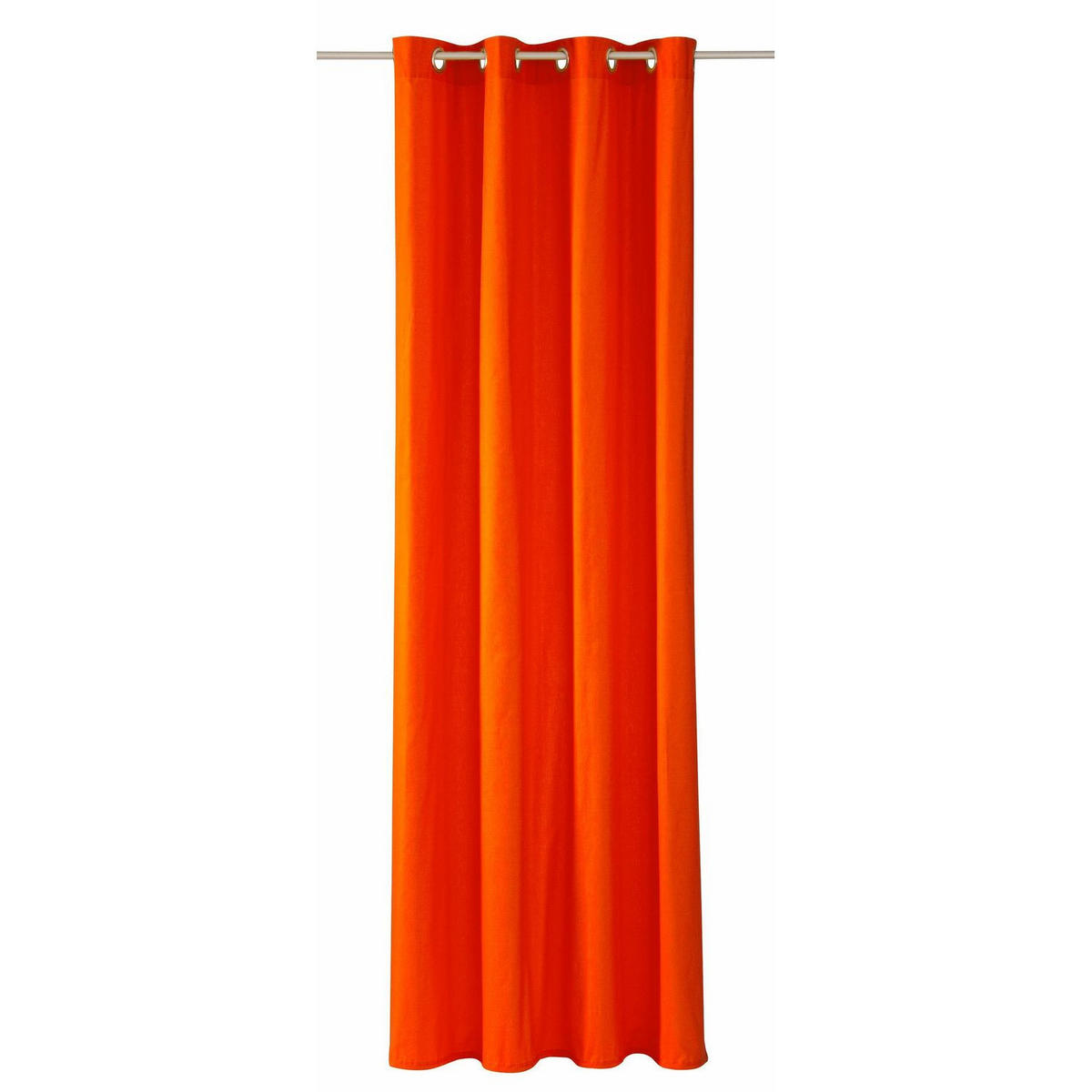 ÖSENVORHANG DOVE Blickdicht - Orange, Textil (140/0.5/245cm) - Tom Tailor
