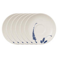 MOKKA- / ESPRESSOUNTERTASSEN Vieux Luxembourg Brindille weiß-blau ø 11,7 cm 6er Set - Blau/Weiß, Keramik (11.7cm) - Villeroy & Boch