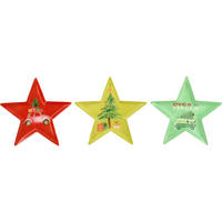 DEKOTELLER & -TABLETTS Jolly Cheer 3er Set 15/15/0,3 cm - Multicolor, Metall (0.3cm) - FURNARO