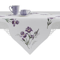TISCHDECKE Luya - Violett, Textil (80/80/1cm) - home&you