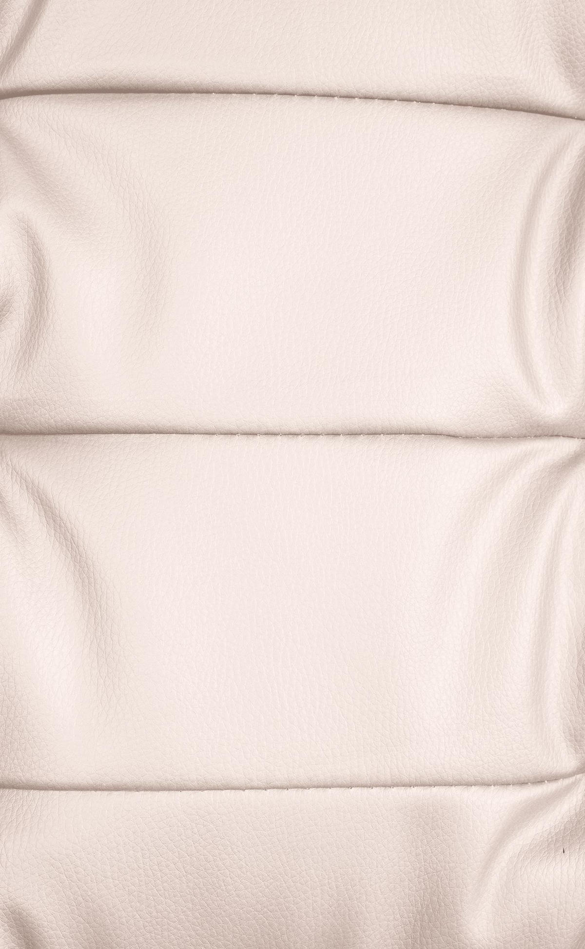 CHEFSESSEL Lederlook creme - Chromfarben/Creme, Textil/Metall (67/115/68cm) - CLP