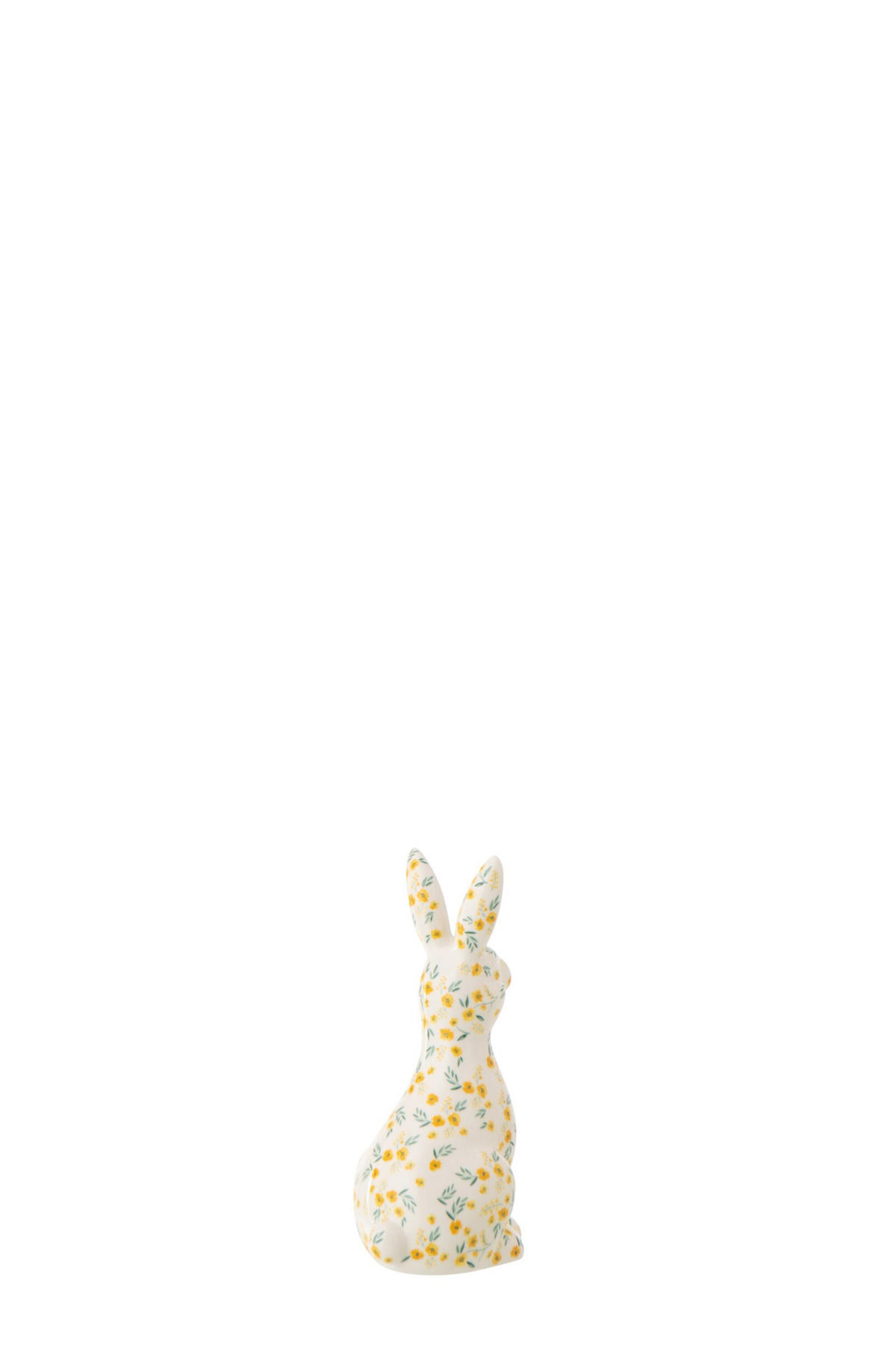 DEKO KANINCHEN BLUMEN - Multicolor, Keramik (7.5/20/10.5cm) - J-Line
