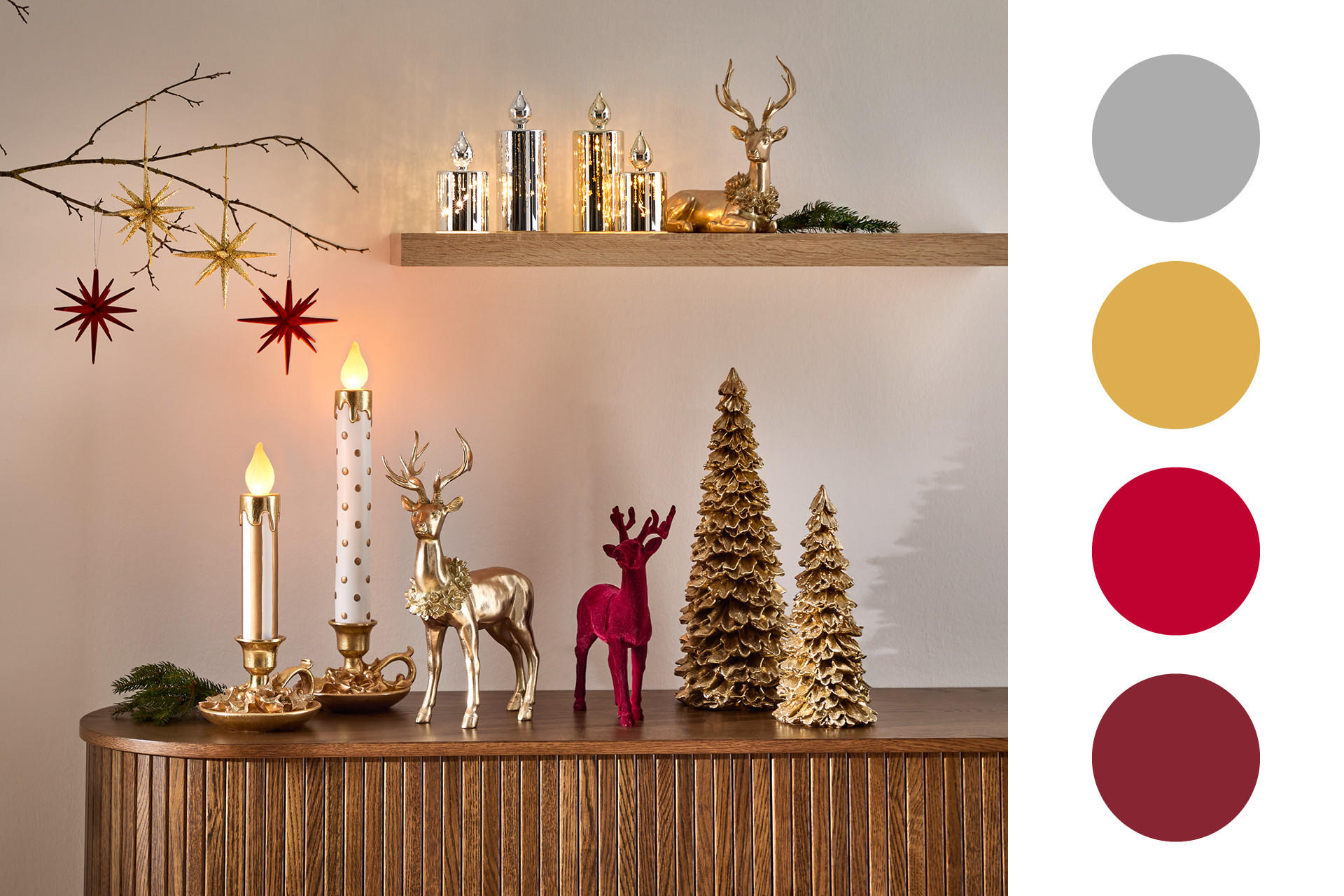 Kommode mit Weihnachtsdeko