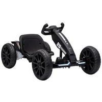 KINDER-GOKART Stahl EVA Schwarz - Schwarz, Metall (98/55.5/46.5cm) - AIYAPLAY