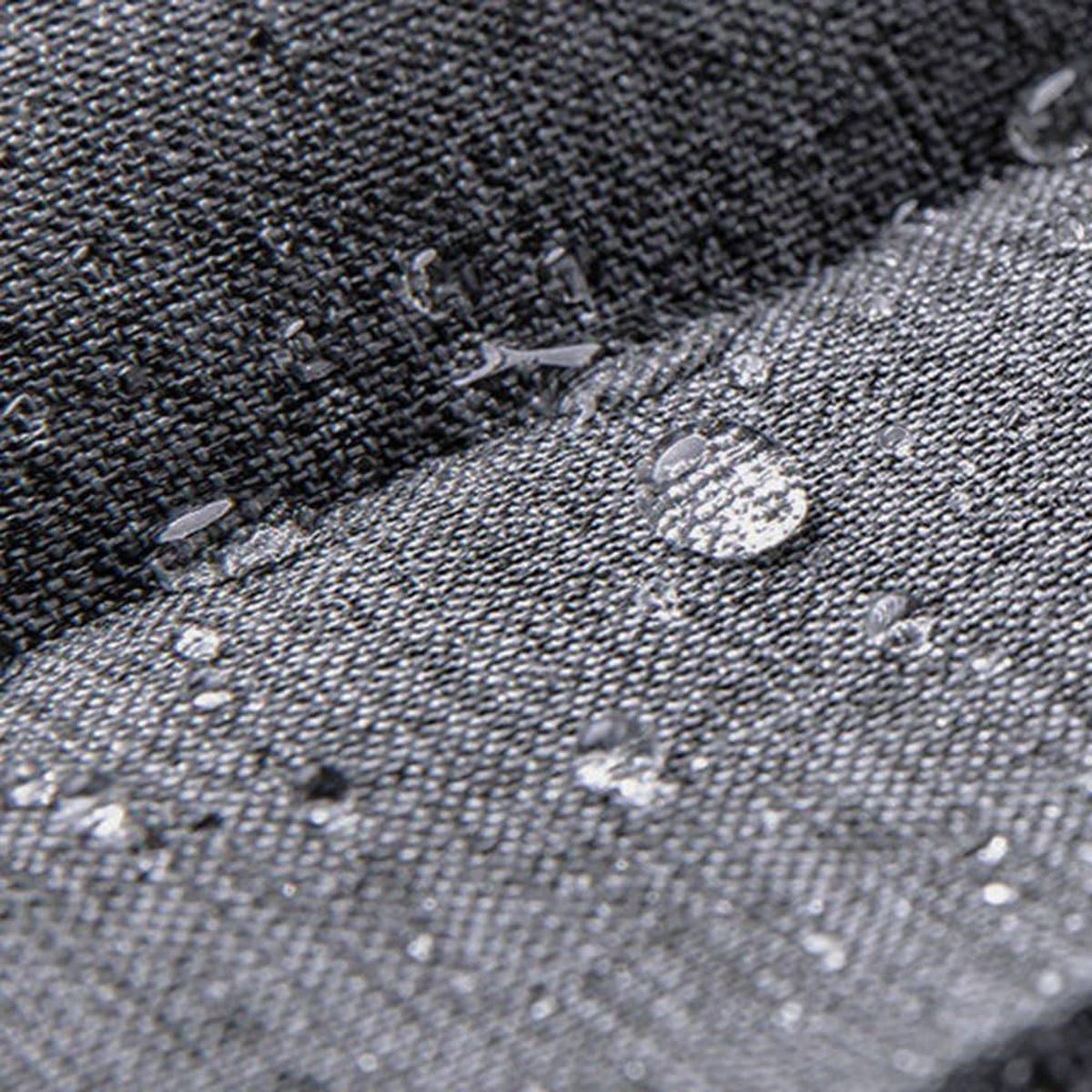 DUSCHVORHANG Grau Leinen faltbar 200 x 200 cm ohne Bohren Badezimmer - Grau, Textil (200/200cm) - MCBOSON