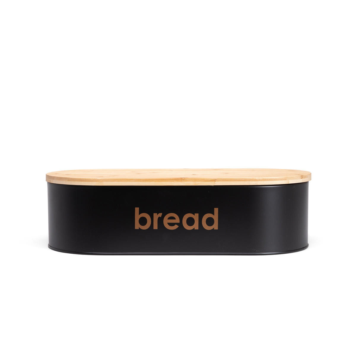 BROTKASTEN Parma schwarz 44/21/12 cm - Schwarz, Metall (21/12/44cm) - Homla
