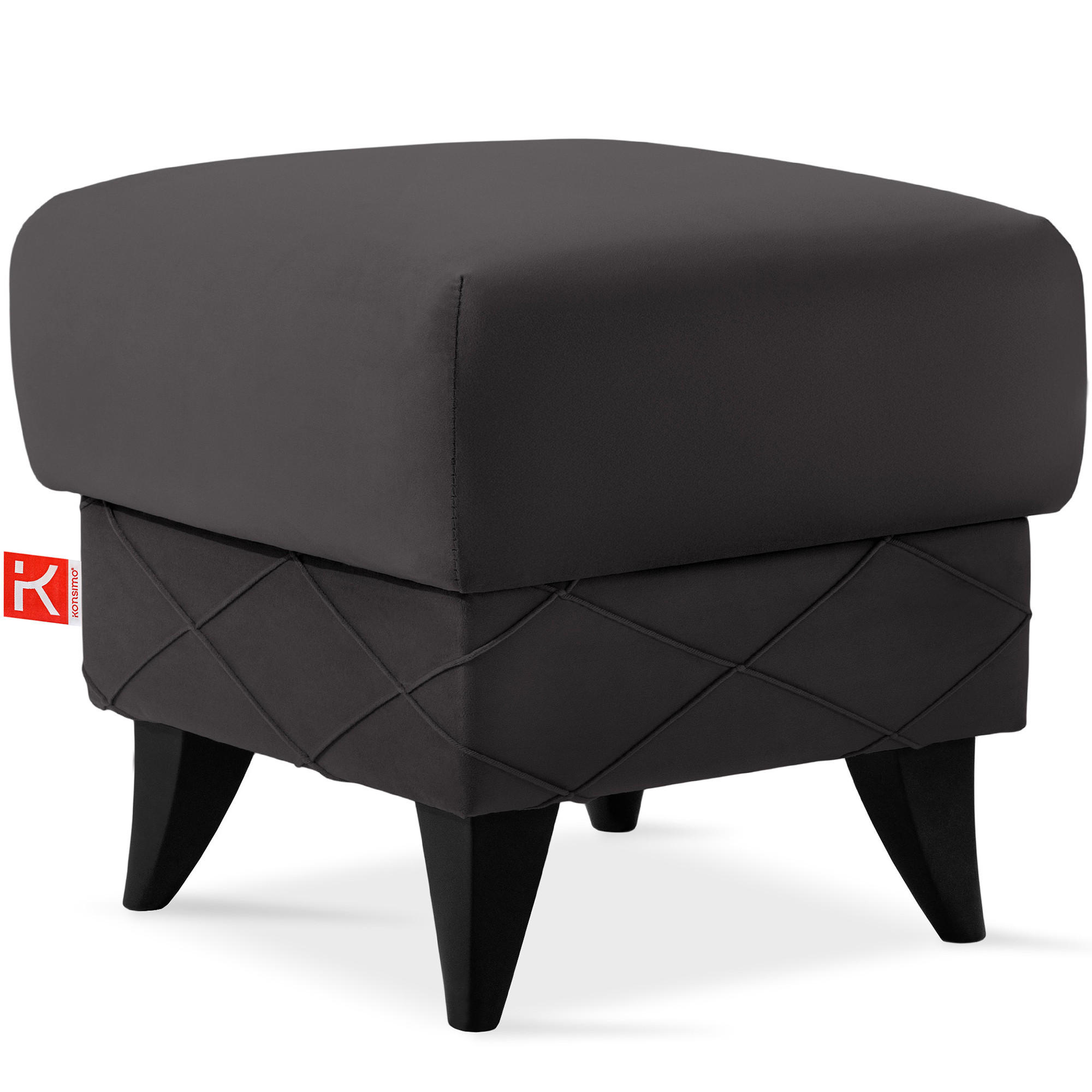 Konsimo® Hocker Graphit 53x49x53 cm