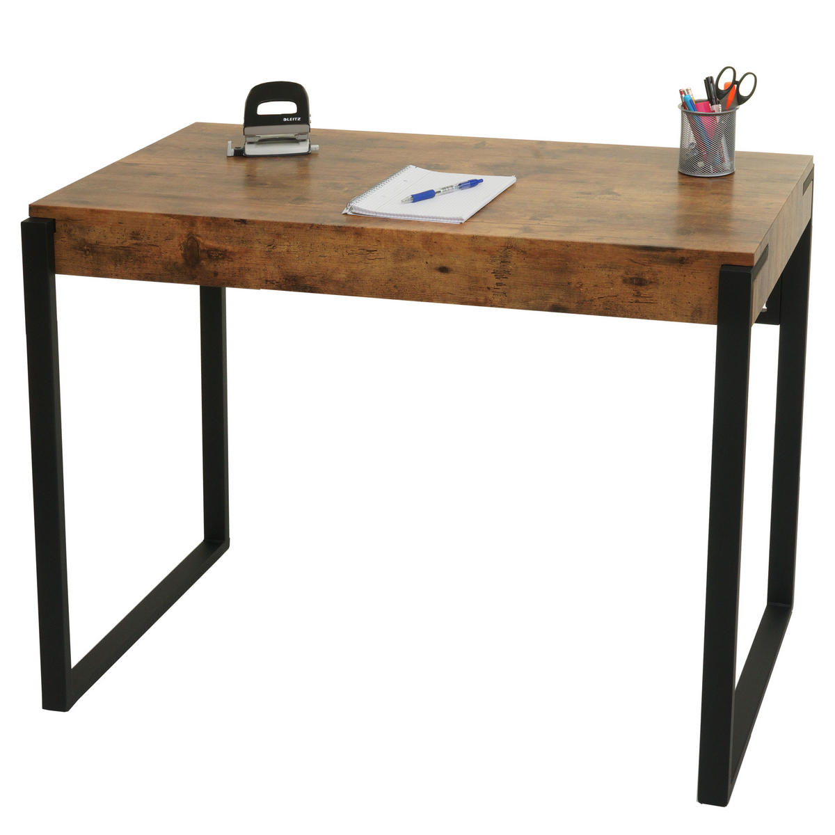 SCHREIBTISCH quadratisch Braun - Braun, Holz (54/100/80cm) - MCW