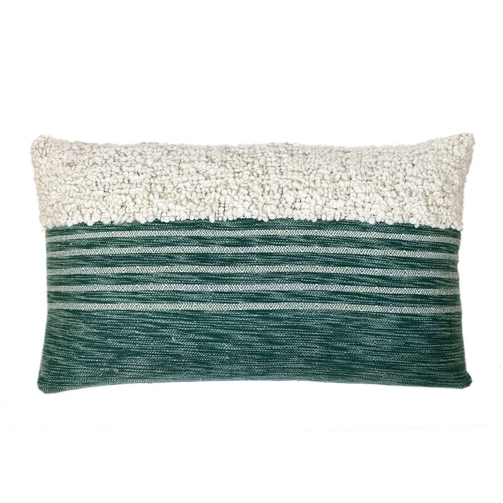 DEKOKISSEN Grün 35x60 - Grün, Textil (60/35/12cm) - Malagoon
