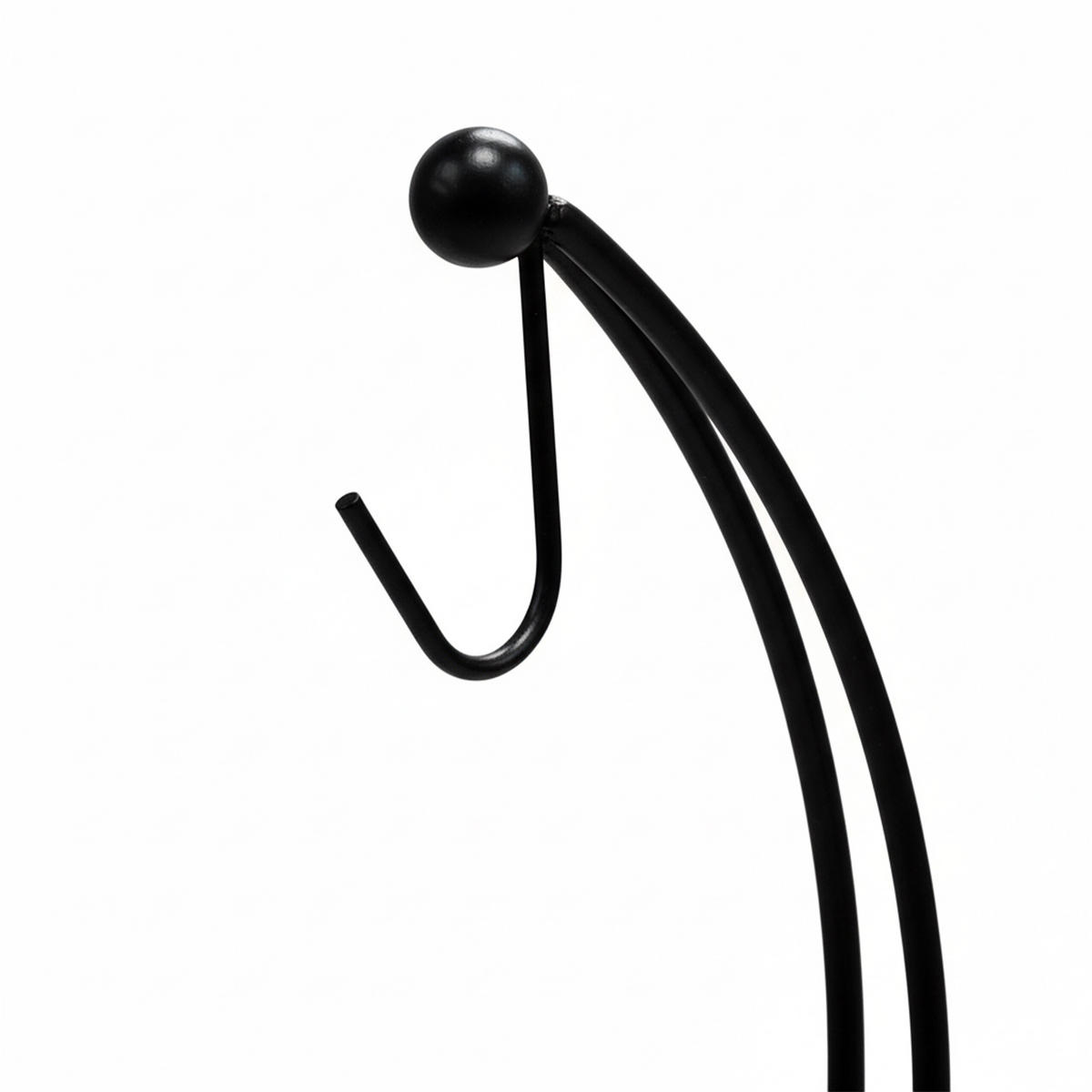 BANANENHALTER - Schwarz, Metall (15/33.5/15cm) - Relaxdays