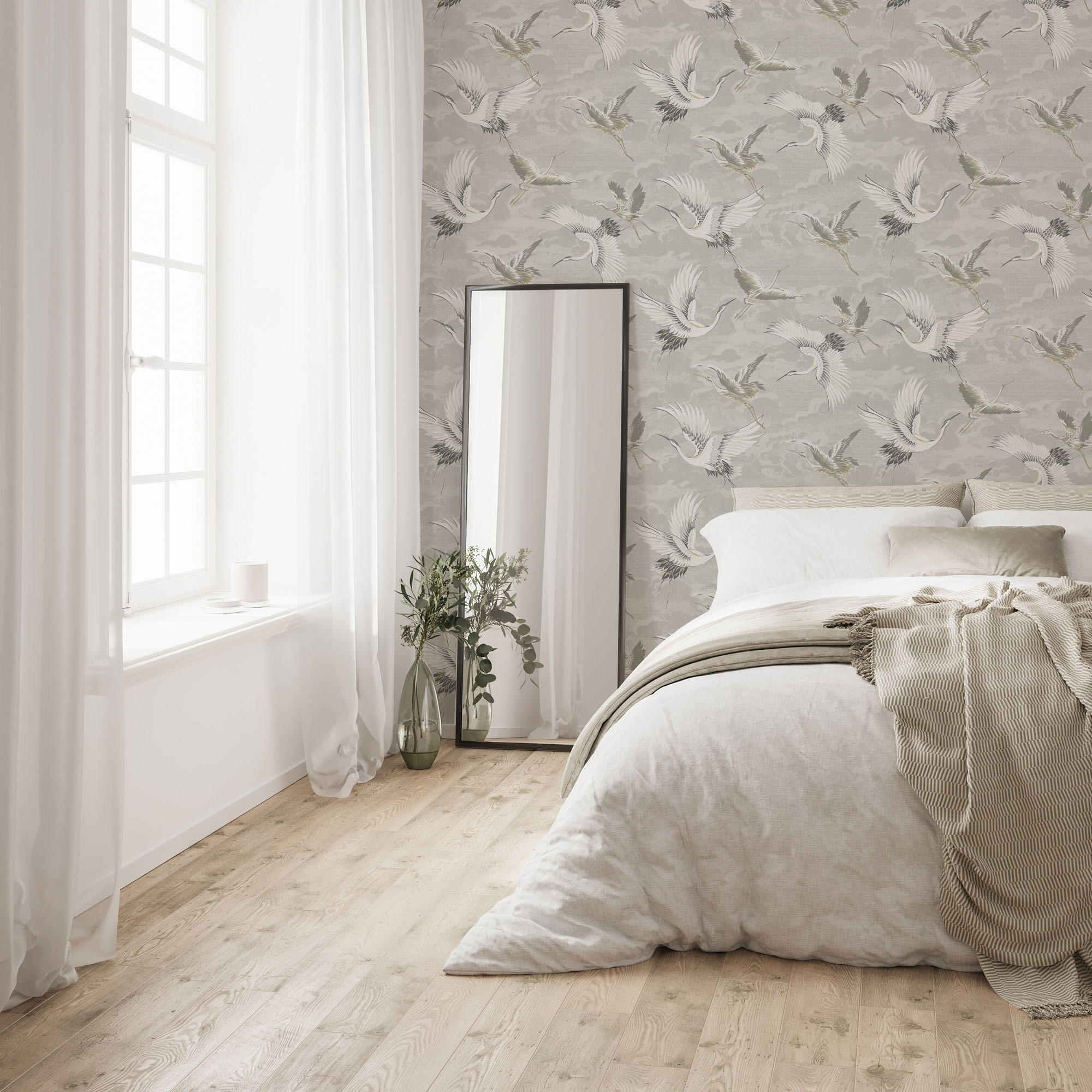 VLIESTAPETE Kranes Neutral - Beige, Papier/Kunststoff (52/1000cm) - Sublime