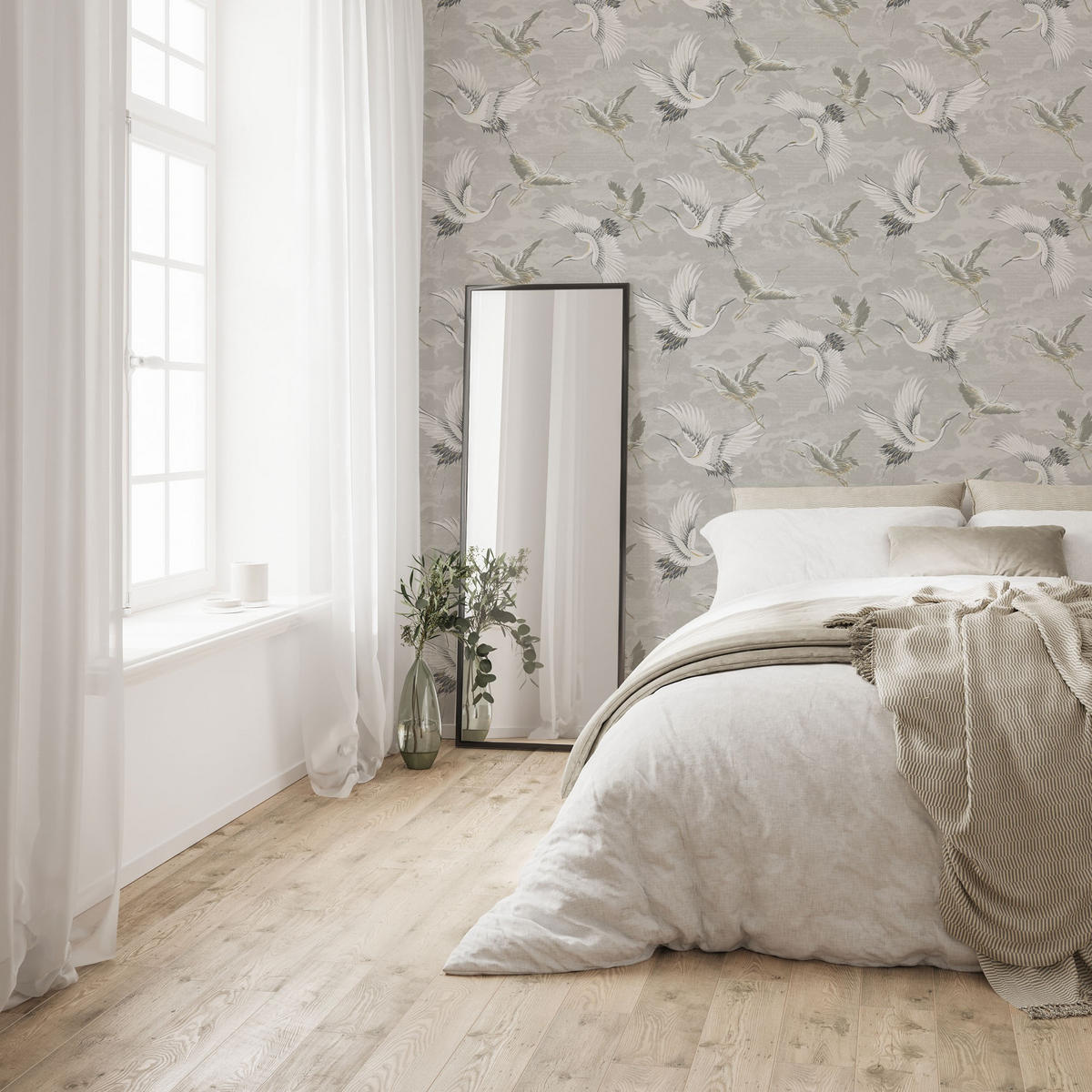 VLIESTAPETE Kranes Neutral - Beige, Papier/Kunststoff (52/1000cm) - Sublime