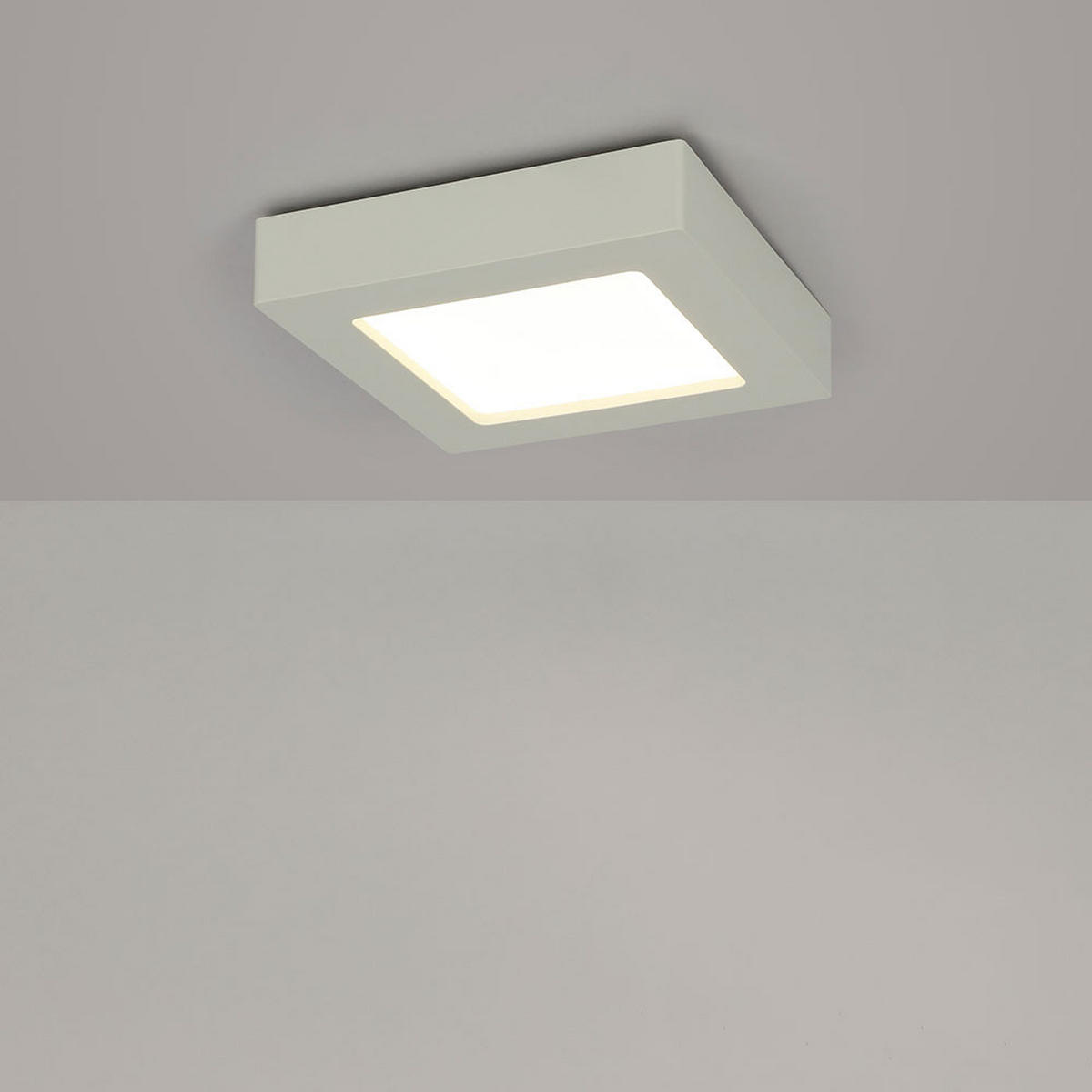 LED DECKENLEUCHTE Kunststoff Weiß - Weiß, Kunststoff (22.7/22.7/3.5cm)