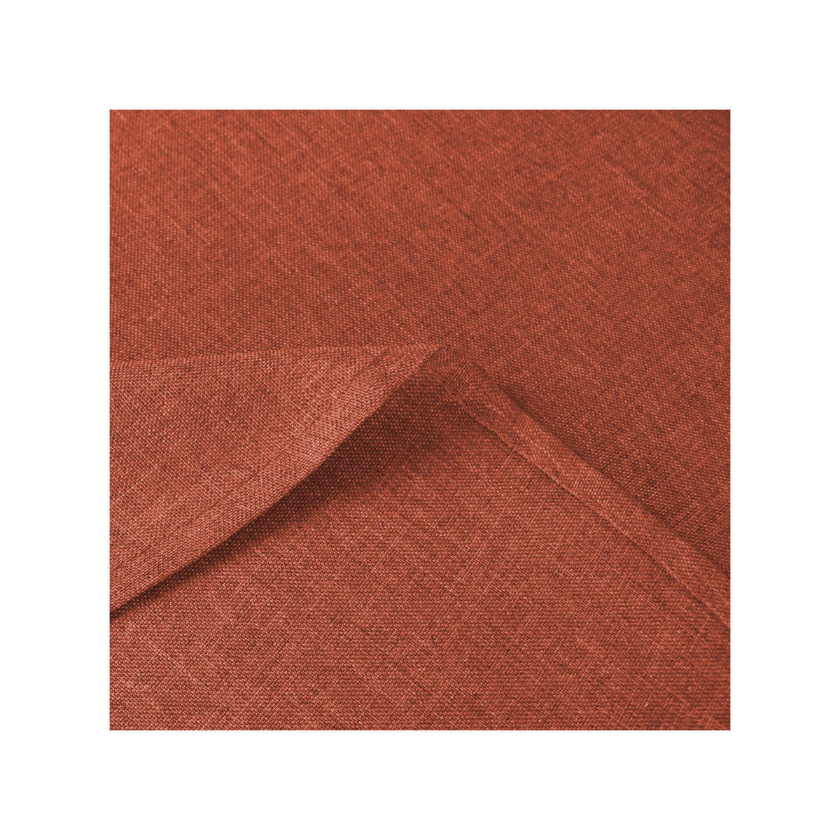 TISCHDECKE Leinenoptik 130/220 cm oval Terracotta - Terracotta, Textil (130/220cm) - TiborTex