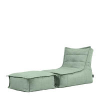 OUTDOORSITZSACK Skandi mit Hocker - Salbeigrün, Textil (75/75/96cm) - icon