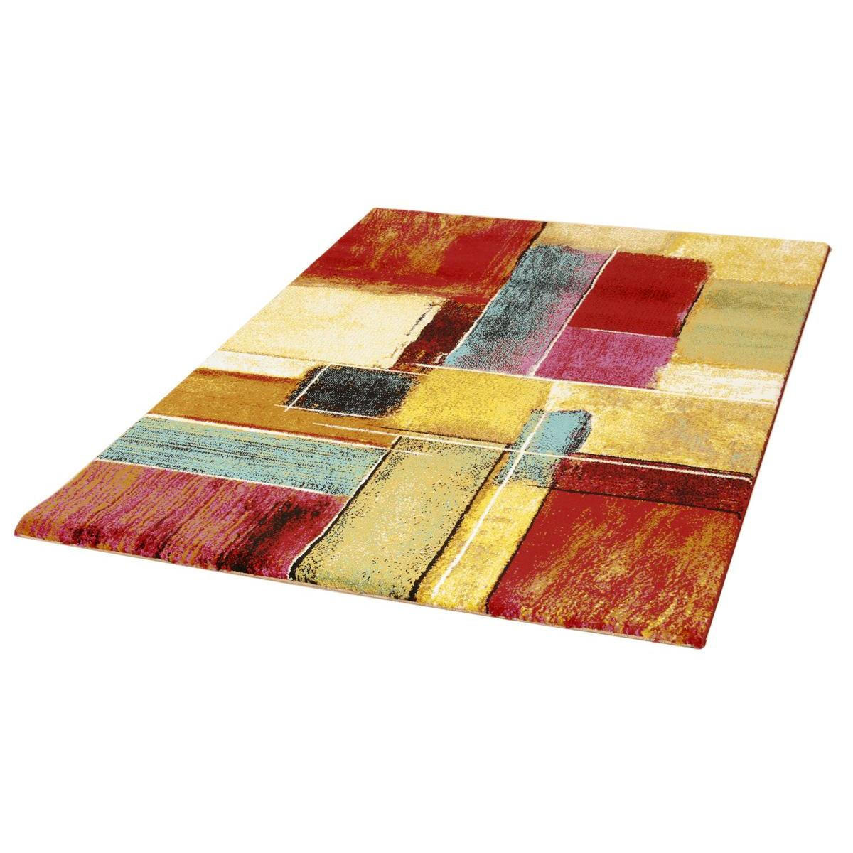 TEPPICH Mehrfarbig Gemustert 160x230 cm CANDY - Rotbraun, Textil (160/230cm) - Miliboo
