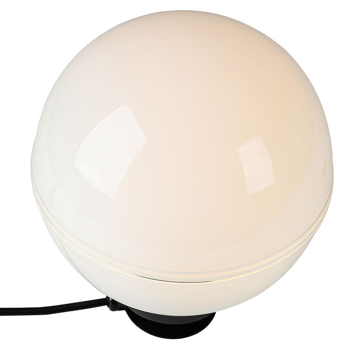 AUSSENLEUCHTE Kugel Weiß mit Erdspieß 4er Set - Weiß, Kunststoff (20/20/51cm)