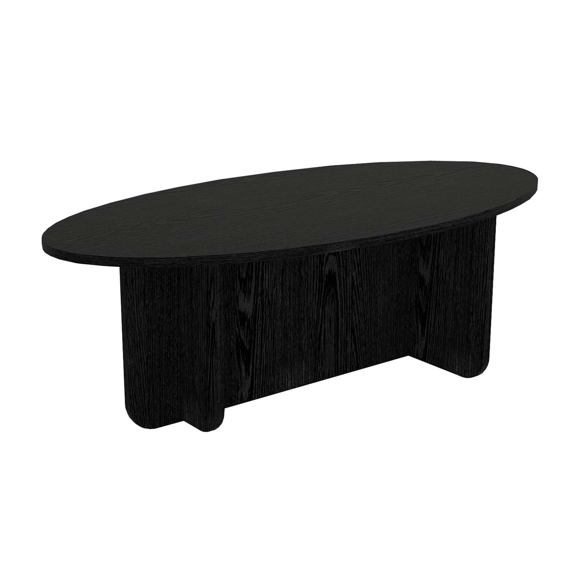 COUCHTISCH Luminous Schwarz Holzoptik 120x60 cm - Schwarz, Holzwerkstoff (60/120/40cm) - moebel17