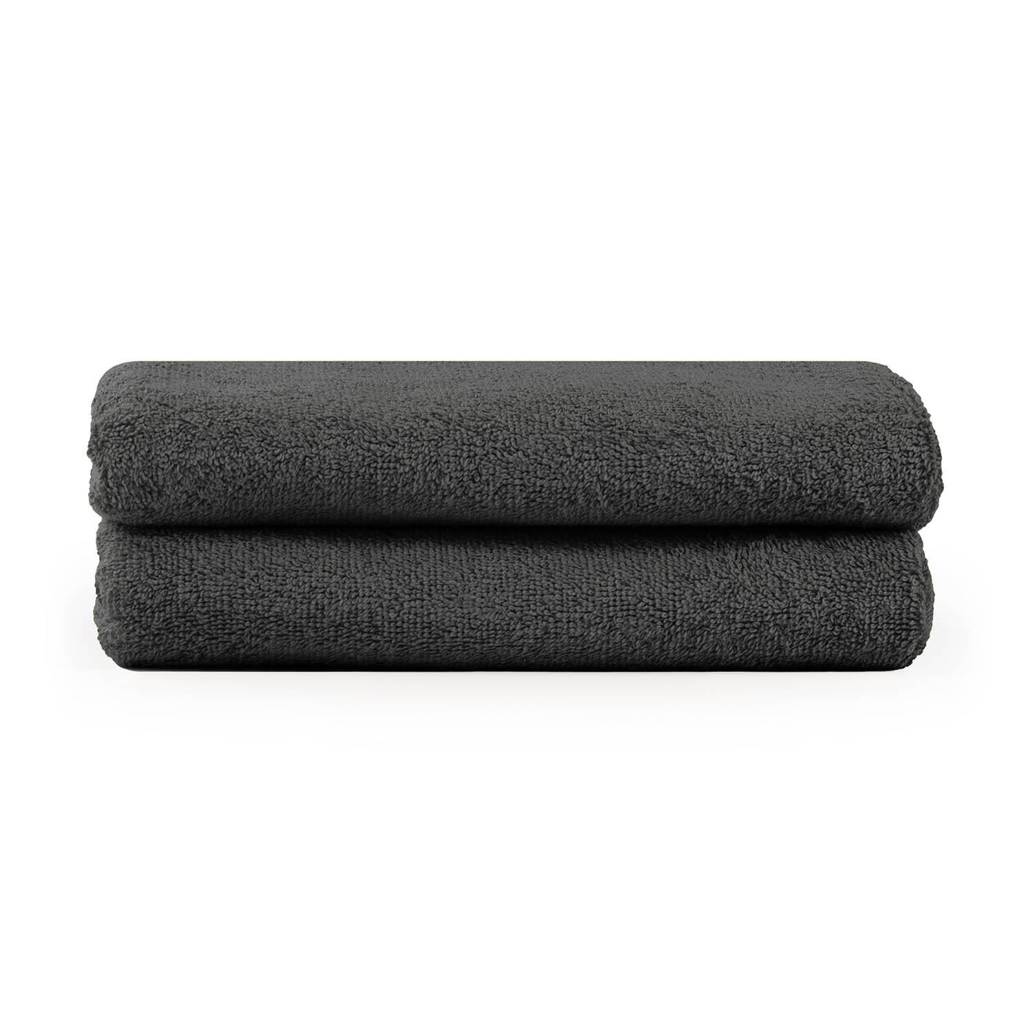 HANDTUCH 2er-Set, 2x Handtuch 50/100 cm, Dunkelgrau - Dunkelgrau, Textil (50/100cm) - Blumtal