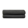 HANDTUCH 2er-Set, 2x Handtuch 50/100 cm, Dunkelgrau - Dunkelgrau, Textil (50/100cm) - Blumtal