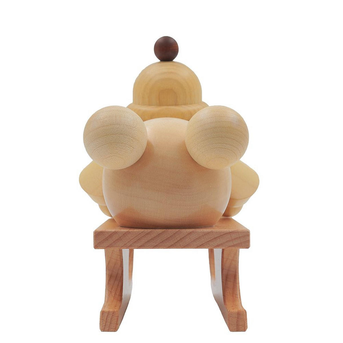 HOLZFIGUR Schneemann Junior Rennschlittenfahrer 13 cm - Multicolor, Holz (14/14/0.1cm)