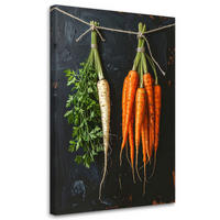 LEINWANDBILD Essen & Trinken 70x100cm - Orange, Textil (70/100cm) - Feeby