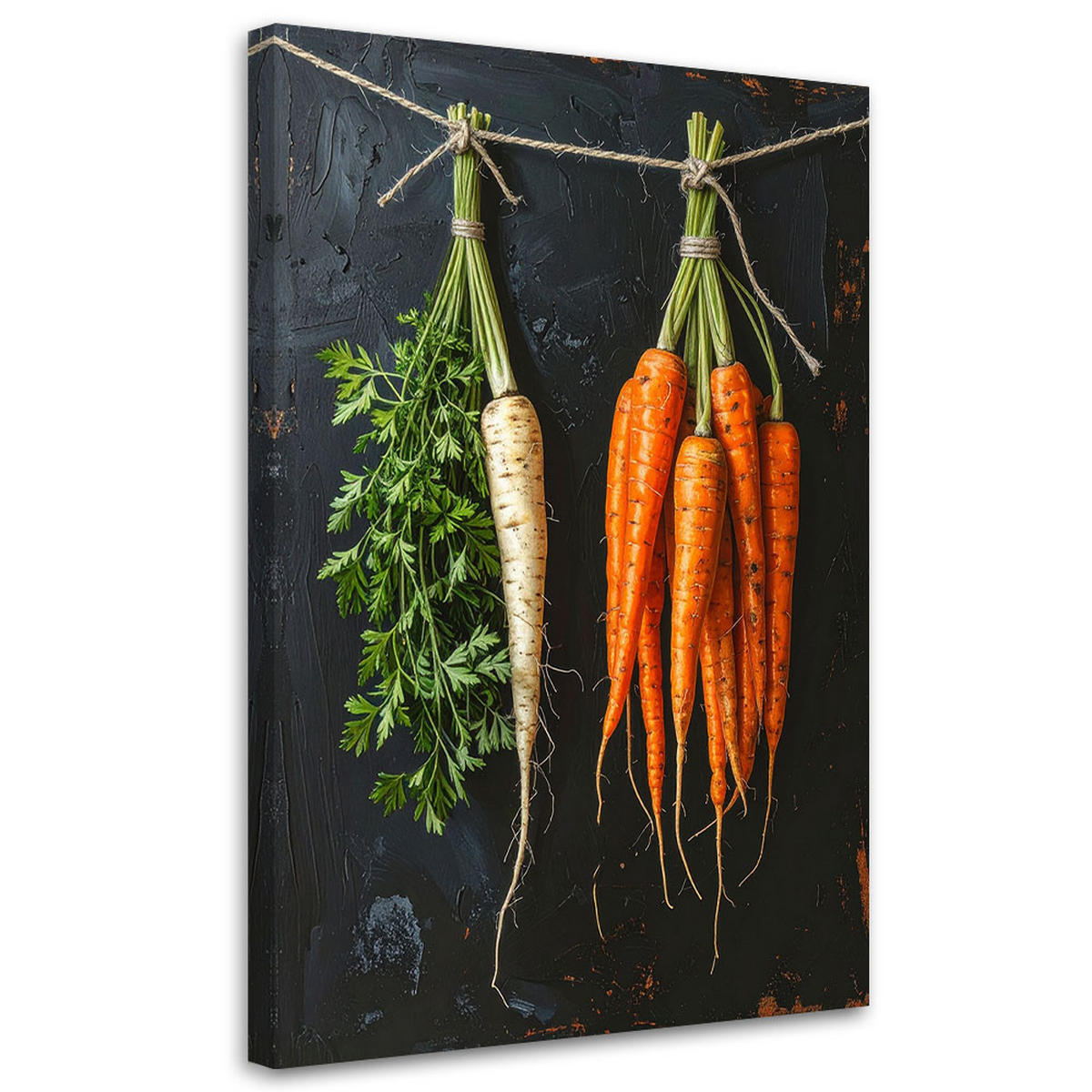 LEINWANDBILD Essen & Trinken 70x100cm - Orange, Textil (70/100cm) - Feeby