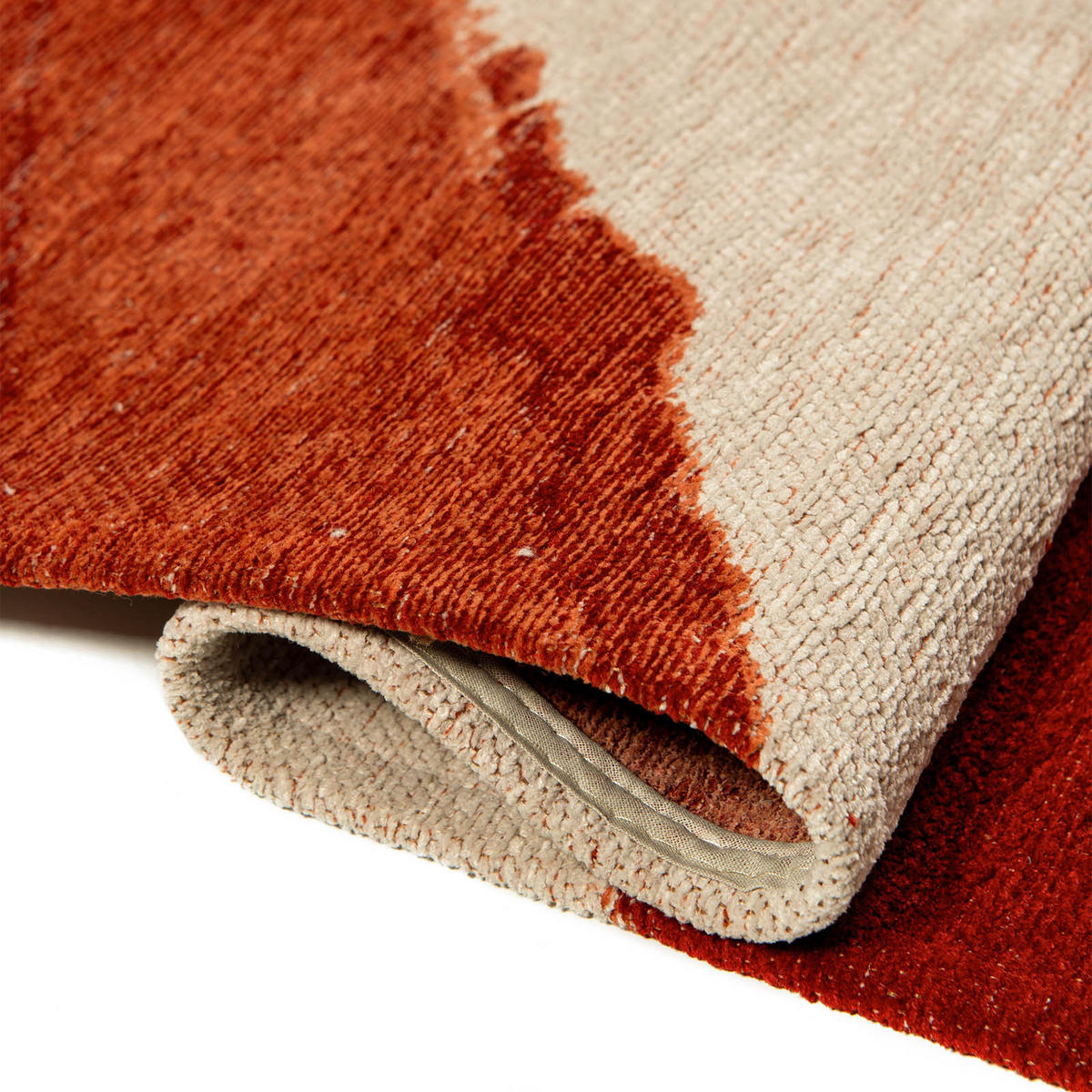 TEPPICH Bauxite Lola&Moi 240/340 cm - Rot, Kunststoff/Textil (240/340cm) - Lola&Moi