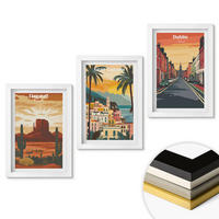 WANDBILDER 3er-Set - 20x30 cm Weißer Rahmen - Landschaften natürlicher Städte - Weiß, Kunststoff (20/30cm) - ArtPrintCave