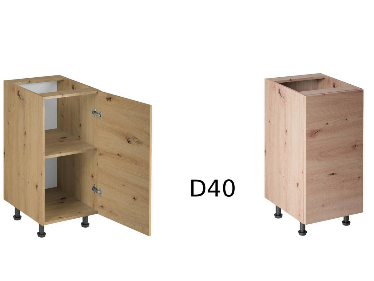 ECKKÜCHE 210 x 330 cm - Langen K66-M210 - Artisan Eiche / Beige - Beige, Holz (330/212/210cm)