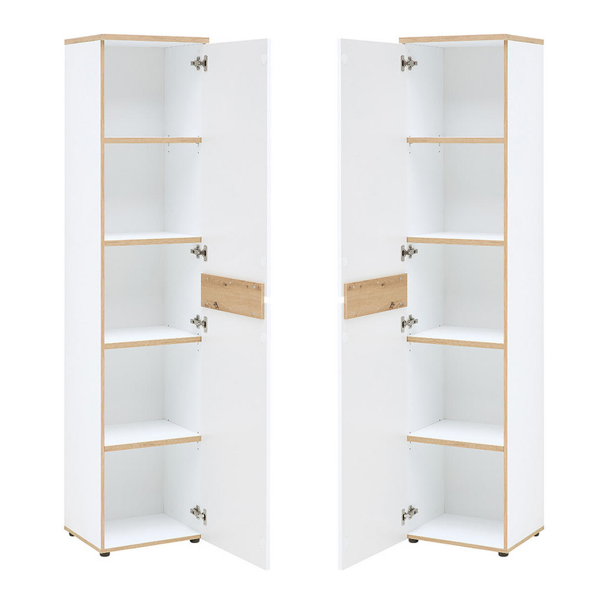 AKTENSCHRANK Manresa-36 - Weiß, Holzwerkstoff (45/197/38cm) - Lomado