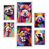 POSTER Set Mit 6 Dumme Tiere Im Hochformat Lebhafte Aquarell Stil Illustrationen Von Lächelnde Tiere Innenarchitektur A3 & A4 Weißer Rahmen - Weiß, Papier (29/3cm) - Nacnic