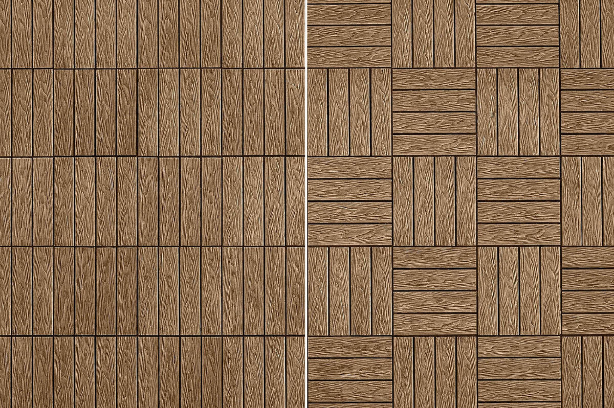 30ER-SET TERRASSENFLIESEN JURA 30x30cm Teak-Verbund - Teakfarben, Holzwerkstoff (30/30/2cm) - Casanoov