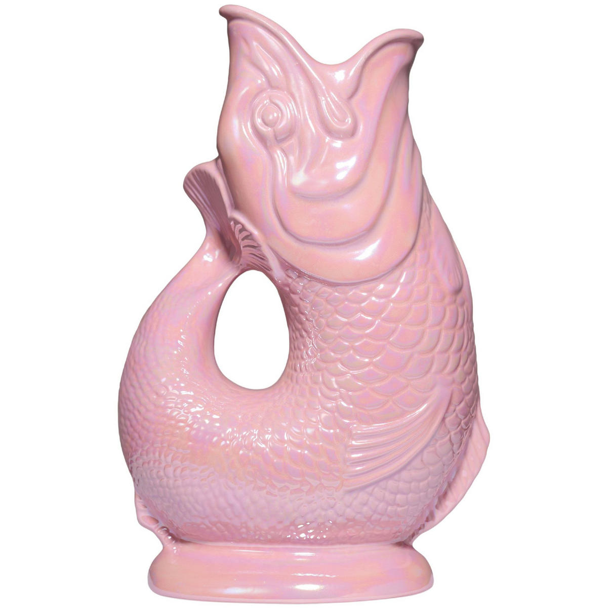 KARAFFE mit „Gluck-Gluck“-Geräusch 27,5/17/9,5 cm - Hellrosa, Keramik (1.2L) - Gluckigluck