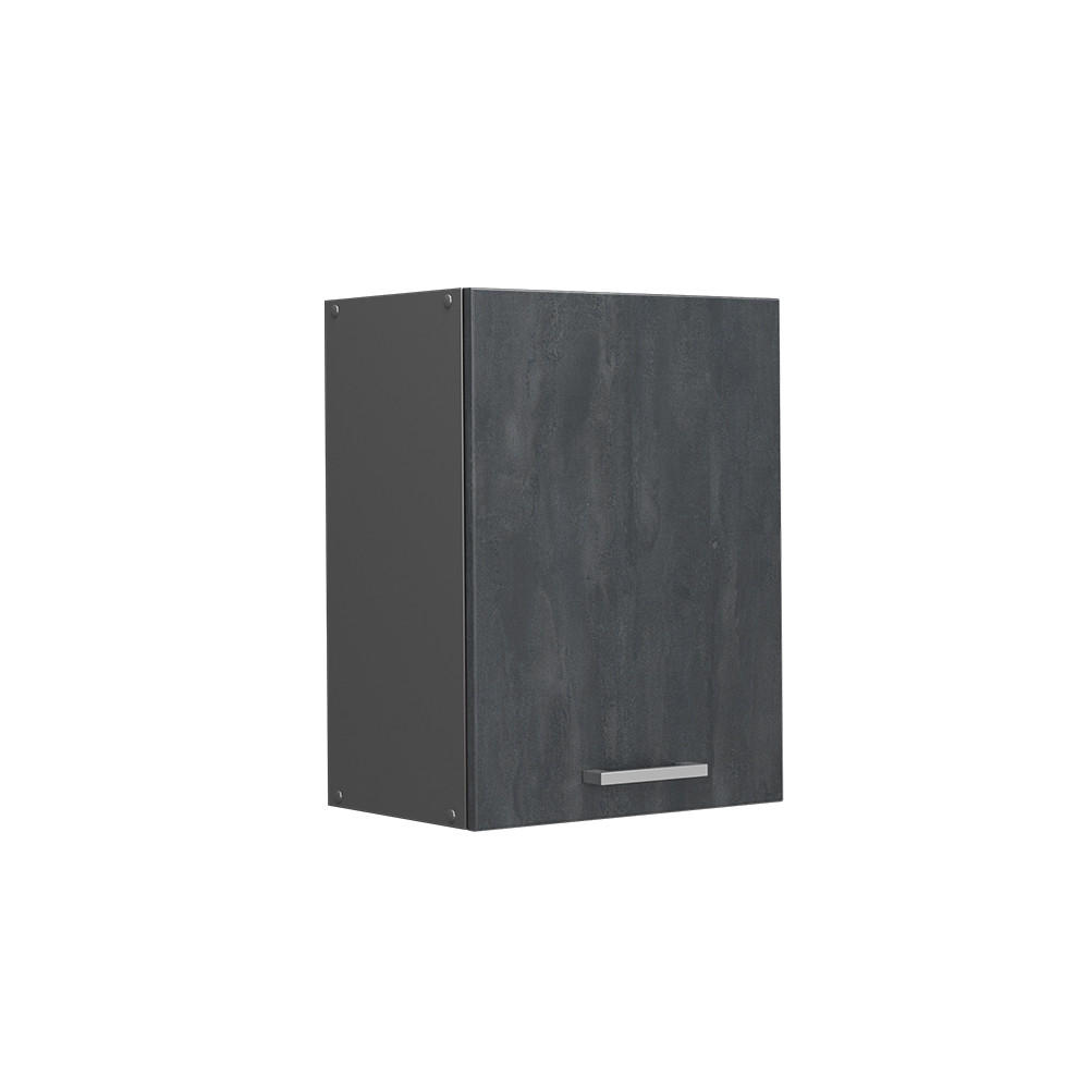 HÄNGESCHRANK R-Line Schwarz Beton 45 cm - Anthrazit/Schwarz, Holzwerkstoff (45/60/31cm) - Vicco