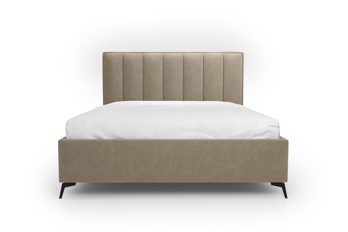 POLSTERBETT Balance 180x200 cm mit Bettkasten und Gasdruckfedern – Beige, modernes Design - Beige, Textil (180/200cm)