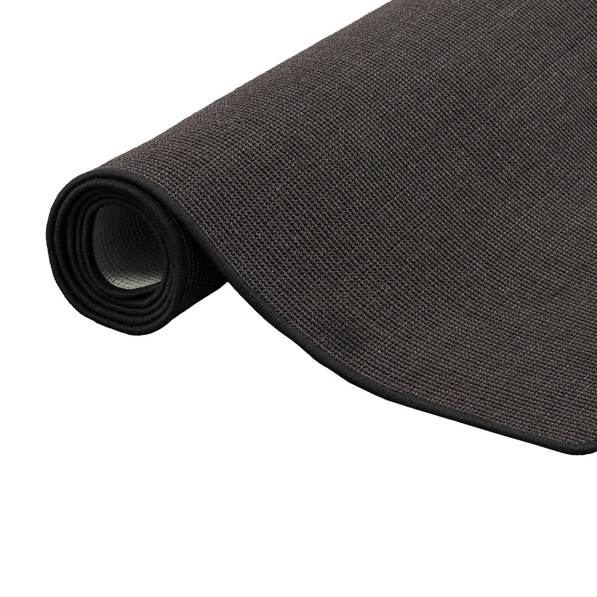 SISAL NATUR TEPPICH KLASSISCH - Schwarz, Textil (100/400cm) - Snapstyle