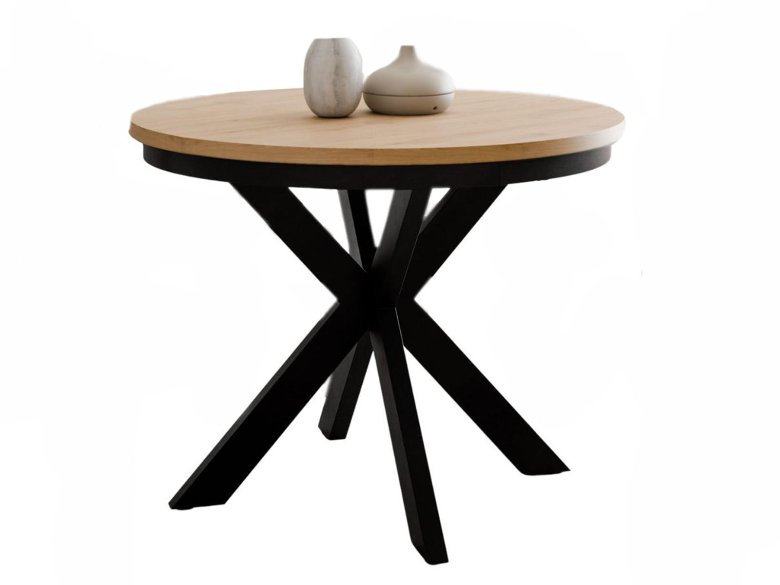 Compleo24 Esstisch Braun 100x75x100 cm