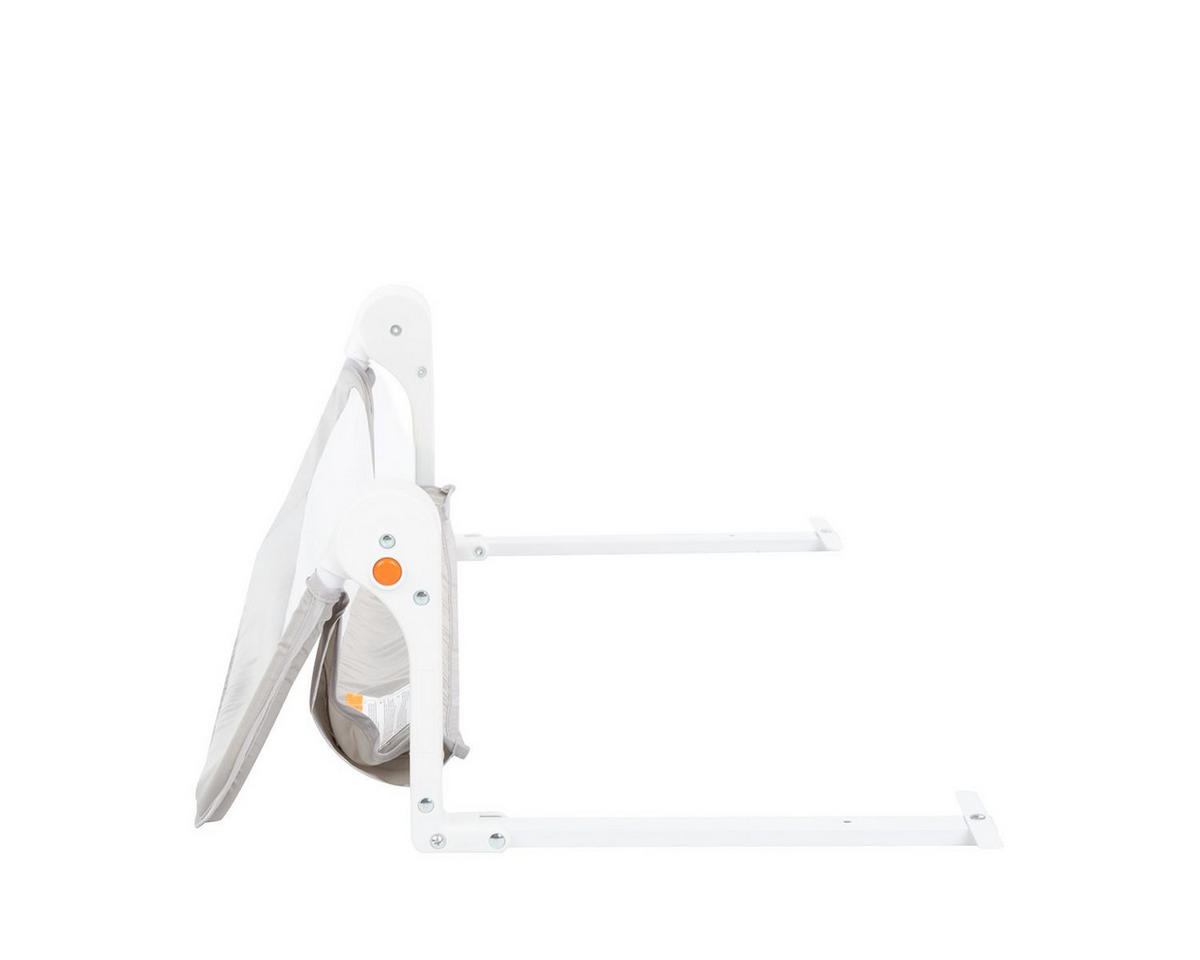 BETTSCHUTZGITTER I am safe 102 cm grau ab 18 Monaten, für Matratzen 12–20 cm, ohne Werkzeug montierbar - Grau, Metall (35/102cm) - Kikka boo