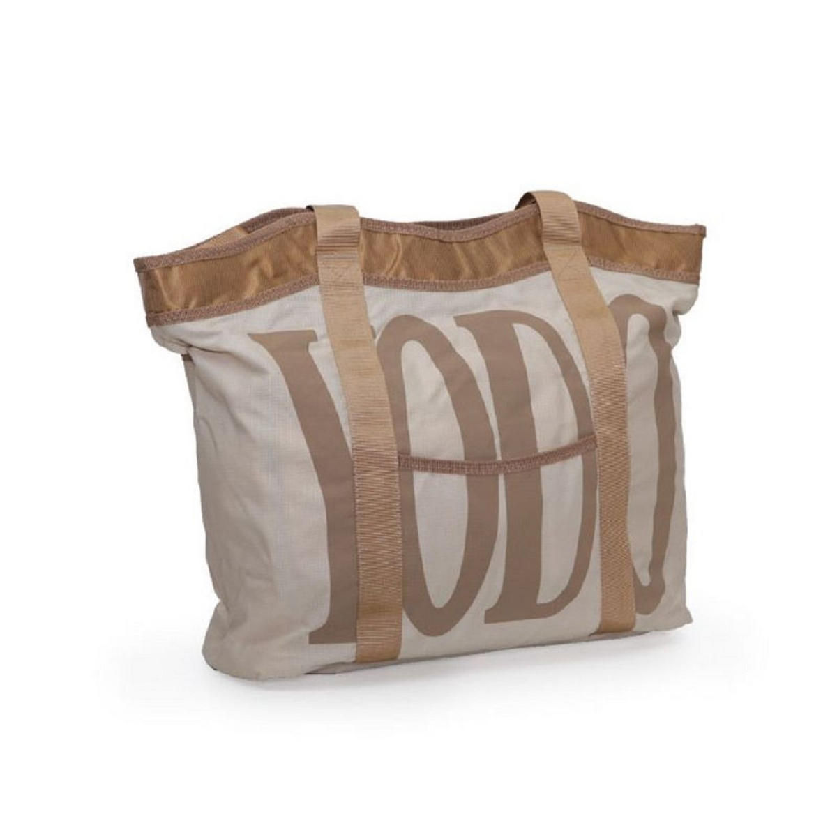 WICKELTASCHE Stylish Wickelunterlage, Thermofach, Rückentasche, Kinderwagenbefestigung - Beige, Textil (45/35/13cm) - Moni