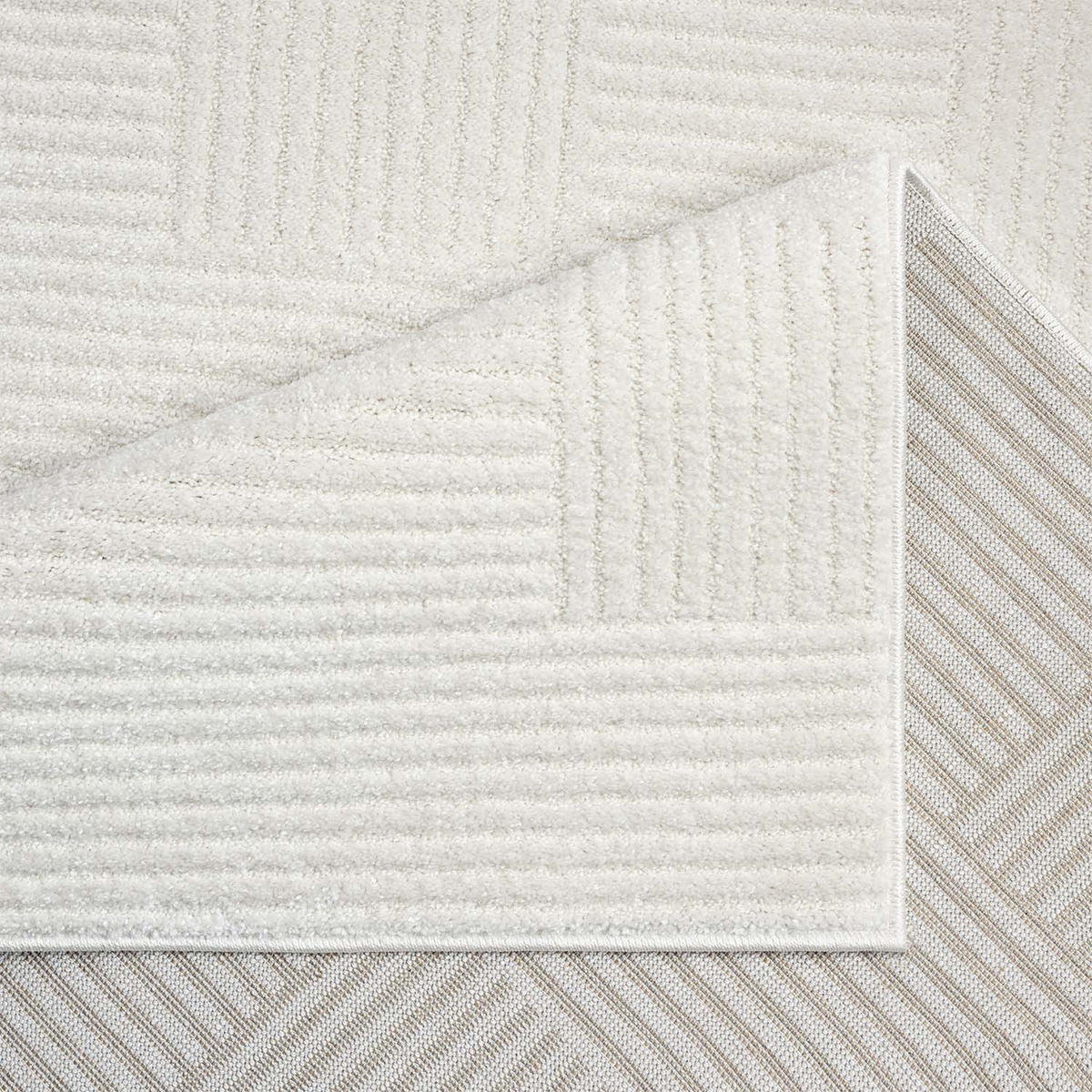 KURZFLOR-TEPPICH Flair 177 Creme 200x290 cm - Creme, Textil (200/290cm) - carpet city