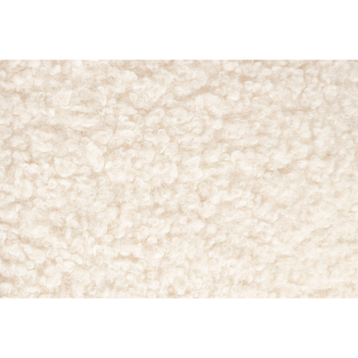 SITZHOCKER Noxx Pouf/ Bouclé Weiß - Weiß, Kunststoff (42/46/42cm) - Housecraft Living