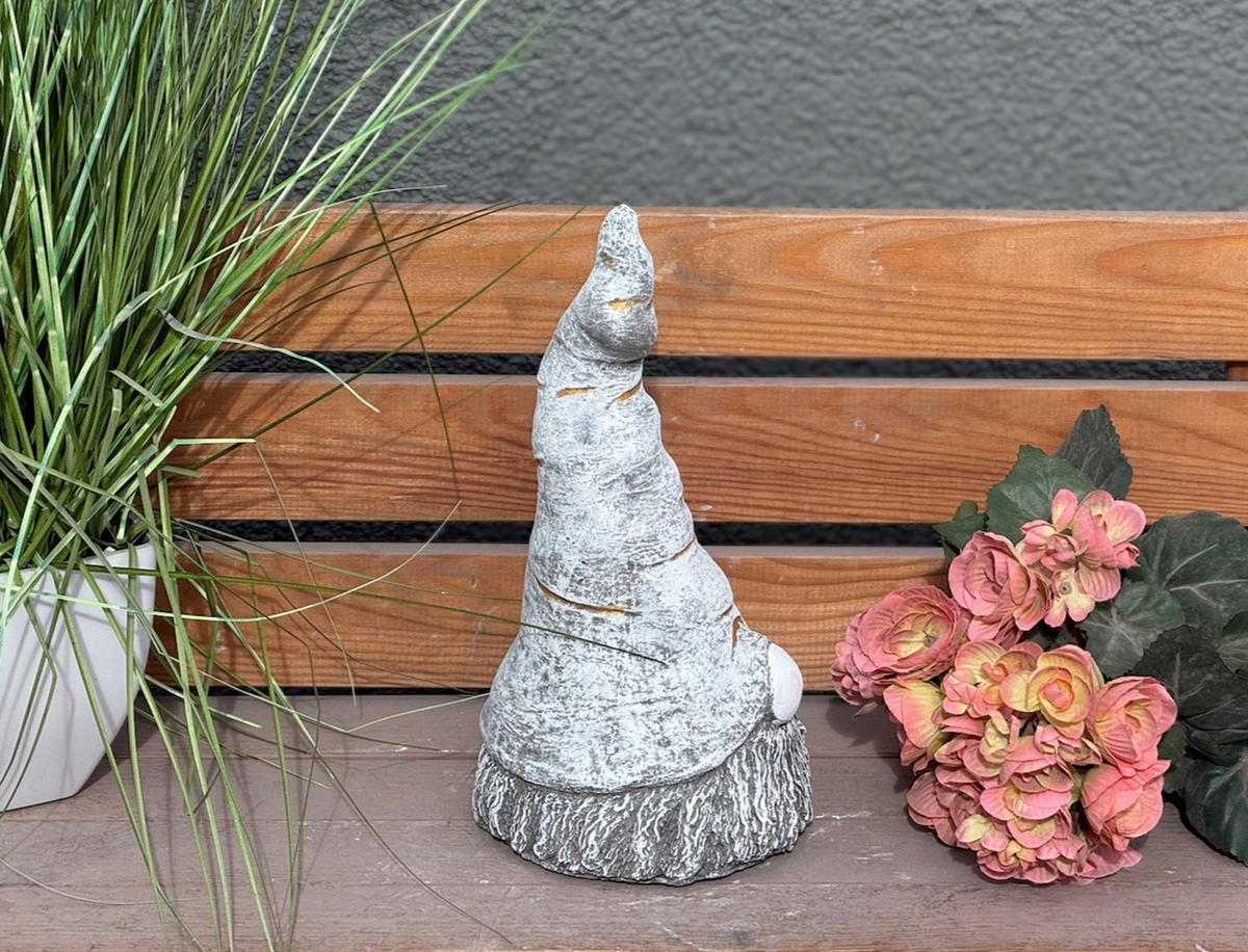 STEINFIGUR Wichtel Willy 27 cm frostfest Steinguss - Grau, Stein (15/23/15cm) - stoneandstyle