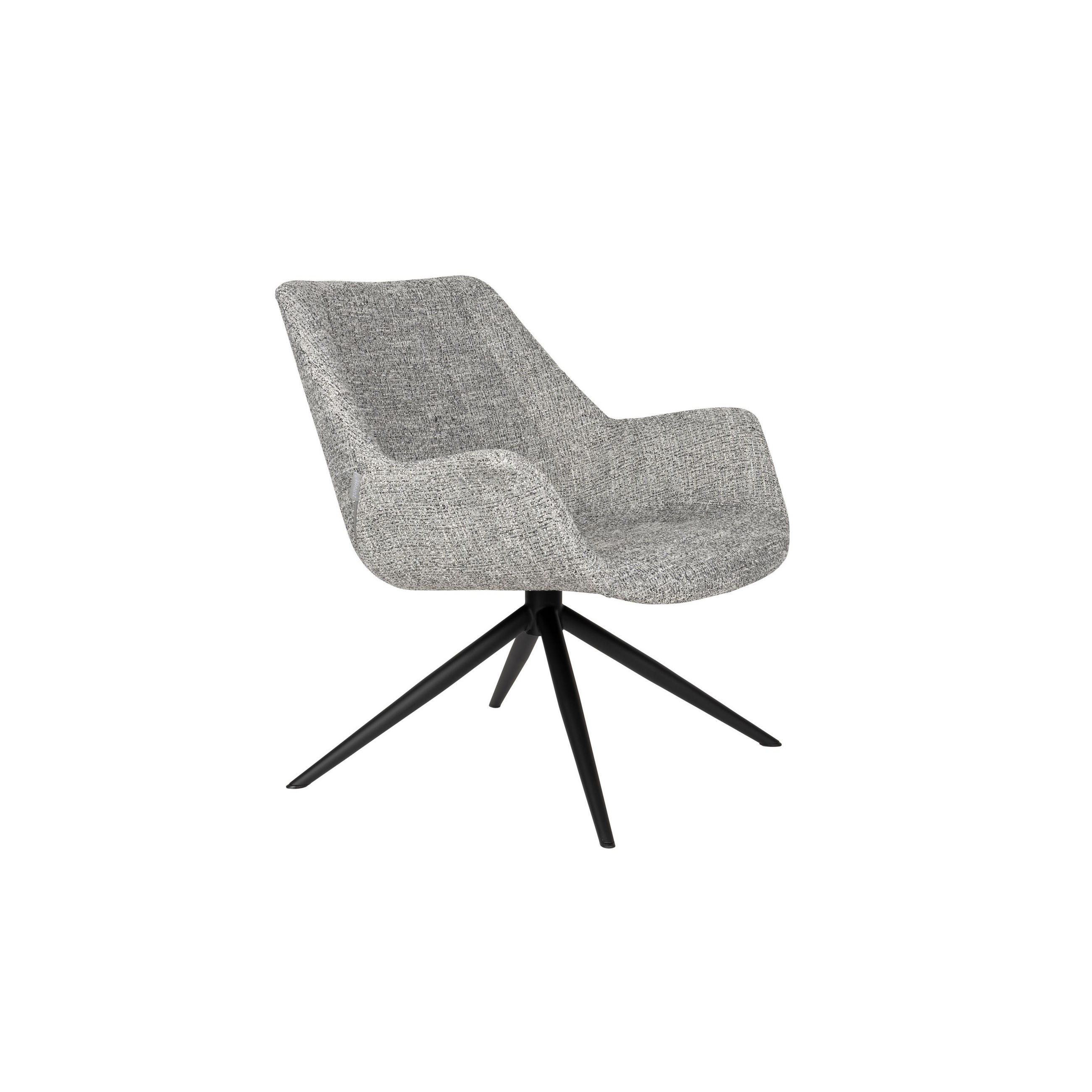 SESSEL Doulton Grau - Grau, Kunststoff (84.5/78.5/80.5cm) - Zuiver