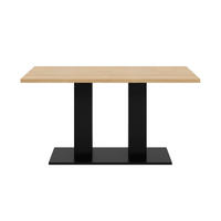 ESSTISCH 140/180/70 cm natur aus MDF mit Ausziehfunktion - Schwarz, Holzwerkstoff (180/70/75cm) - OKWISH